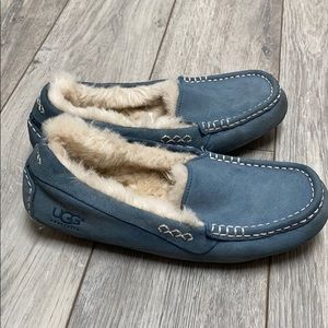 Blue Ugg Moccasin Slippers